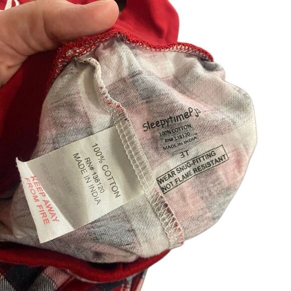 Sleepy time Pjs size 3T 100% cotton 2 piece Serling sleeve pants - Picture 5 of 5